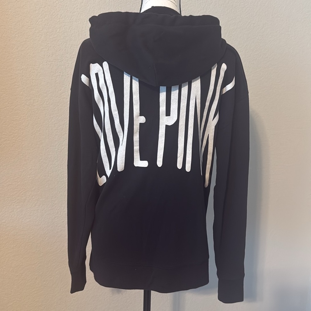 Victoria’s Secret PINK hoodie, black XS oversized